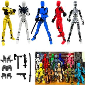 تم تجميعها - ترقية الشكل ثلاثي الأبعاد للأعمال المتعددة المخصصة ، T13 ، Nova 13 Figure ، Virtual 13 Pack ، ملحقات متعددة ، ديكور سطح المكتب (5 قطع) in Kuwait