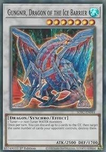Gungnir, Dragon of The Ice Barrier - SDFC-EN044 - Super Rare - 1st Edition in Saudi Arabia
