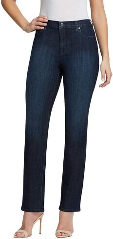 Nine West Women's Plus Size Amanda Classic High Rise Tapered Jean, Glacier in Saudi Arabia