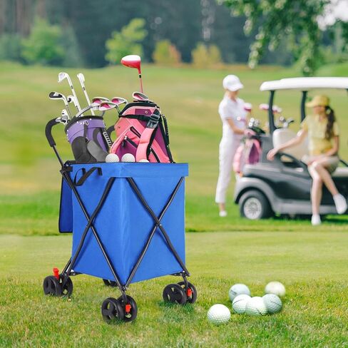 عربة تسوق قابلة للطي مع عجلات ، عربة تسوق قابلة للطي للبقالة ، عربة سعة كبيرة تبلغ 120 رطلاً ، حقيبة هالكين مع عجلات لبقالة الغسيل ، الأمتعة ، النزهة (أسود) in Kuwait