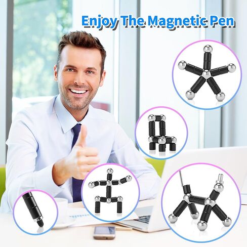 Fidget Pen, Magnetic Fidget Toy Pen, Decompression Magnetic Fidget Toy, Relieve Pressure Novel Toy Gifts for Kids or Friends! (Blue) in Saudi Arabia