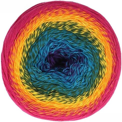 Scheepjes Cotton Whirl Yarn - 1000m, Fruit Salad (712) - Perfect for Knitting and Crocheting in Saudi Arabia