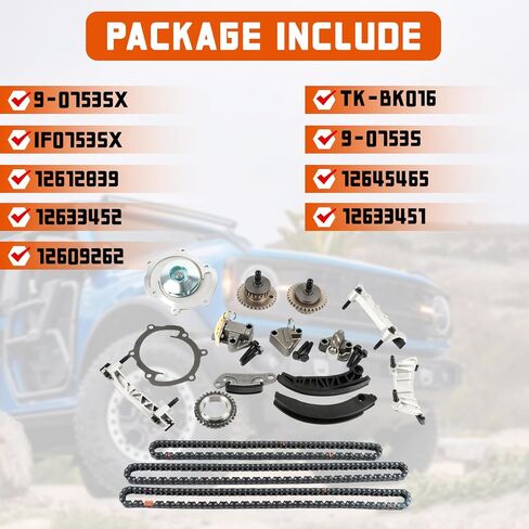 Engine Timing Chain Kit - with Gear Tensioners Guide Rails Fits for Au-di 2008-2013 A3 A4 A5 A6 Q5 TT Allroad 2.0T TFSI, for VW 2009-2015 EOS GTI Beetle 2.0L l4 in Kuwait