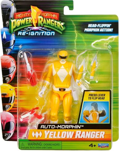 Rangers Morphin Power Mighty: إعادة التوطين-شخصية عمل الحارس الصفراء المورفين من قبل ألعاب Playmates in Saudi Arabia