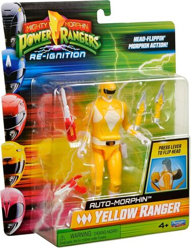 Rangers Morphin Power Mighty: إعادة التوطين-شخصية عمل الحارس الصفراء المورفين من قبل ألعاب Playmates in Saudi Arabia