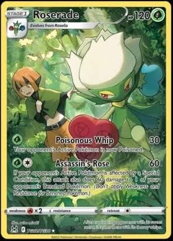 Pokemon - Roserade TG02/TG30 - Origin Origin - Trainer Gallery - Holo Card in Saudi Arabia