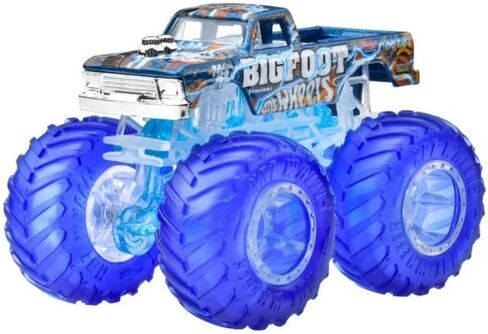 Hot Wheels Monster Trucks Bigfoot 2024, Power Smashers 1:64 Scale, Crushed Car Included in Saudi Arabia