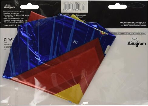 Anagram International 1002957 Balloon International Superman Superman Emblem Pack ، 26 "، متعدد الألوان in Saudi Arabia
