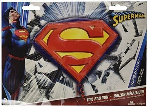 Anagram International 1002957 Balloon International Superman Superman Emblem Pack ، 26 "، متعدد الألوان in Saudi Arabia
