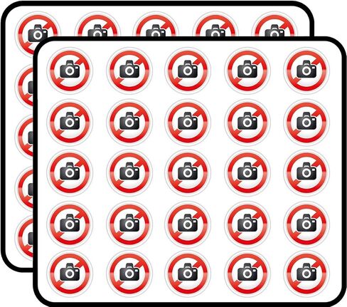 Ban Stop Sign No Photo Sticker for Scrapbooking ، Falendars ، Arts ، Kids DIY Crafts ، Album ، Bullet Journals 50 Pack in Saudi Arabia