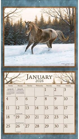 Lang Companies, Horses in The Mist Special Edition 2026 Wall Calendar, 12.5'' X 14'', 16-Month Calendar with Stapled Binding in Saudi Arabia