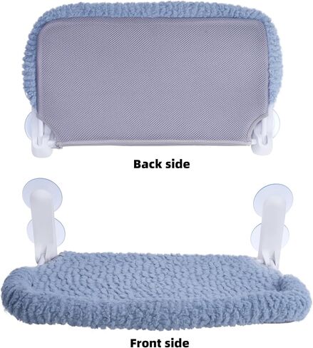 Cat Window Perch, Easy Install Bracket, Portable Wall Hammock for Indoor Cat, Light Blue in Saudi Arabia
