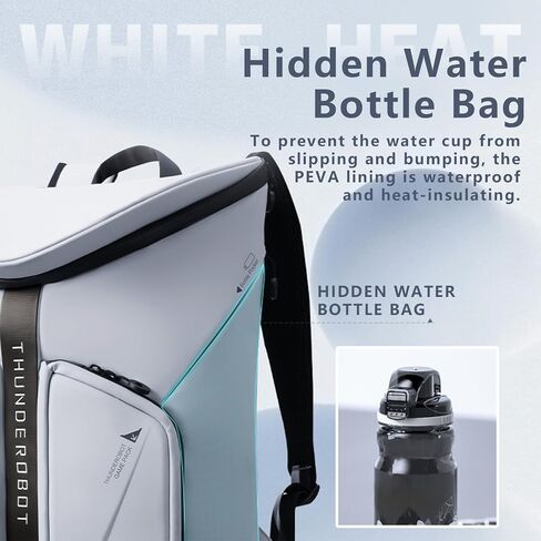 Thunderobot Incandescence Plus Laptop Backpack, 17.3 Inch Gaming & Business Anti-Wear Travel bag, Lightweight and Water-Resistant, Extra Large Capacity with Hidden Water Bottle Bag in Saudi Arabia