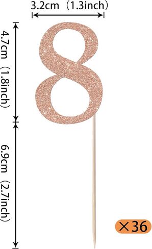 RSSTARXI 36 PACK 5th Birthday Cupcake Topcake Topcake Gold Glitter Number 5 Cupcake يختار ديكورات كعكة عيد الميلاد الخامسة للهتافات إلى 5 سنوات من زخارف حفل الذكرى السنوية in Kuwait