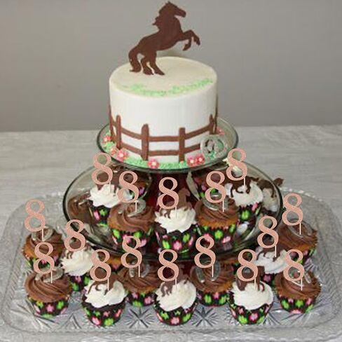 RSSTARXI 36 PACK 5th Birthday Cupcake Topcake Topcake Gold Glitter Number 5 Cupcake يختار ديكورات كعكة عيد الميلاد الخامسة للهتافات إلى 5 سنوات من زخارف حفل الذكرى السنوية in Kuwait