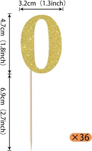 Rsstarxi 36 Pack 5th Birthday Cupcake Toppers Gold Glitter Number 5 Cupcake Picks Fifth Birthday Cake Decorations for Cheers to 5 Years Baby Shower Anniversary Party Decorations in Saudi Arabia
