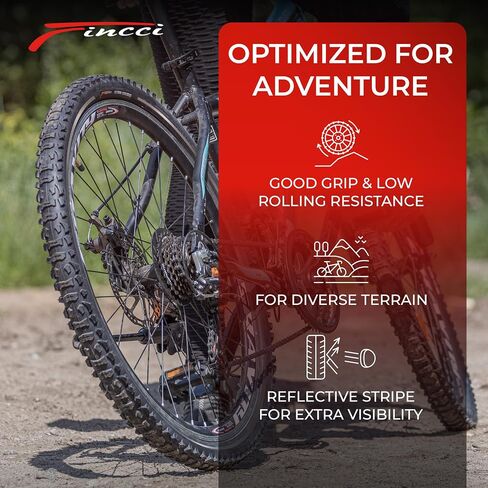 Fincci 26 x 1.95 Inch Bike Tire 50-559 Foldable 60 TPI for MTB Mountain Hybrid Offroad Bicycle in Saudi Arabia