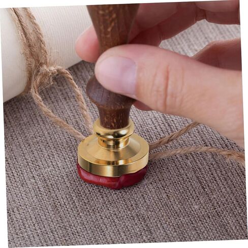 Angoily 2pcs Blank Wax Seal Stamp Brass for Wedding Invitations Envelopes Elegant Design for Occasion Round Sealing Wax Tool in Saudi Arabia