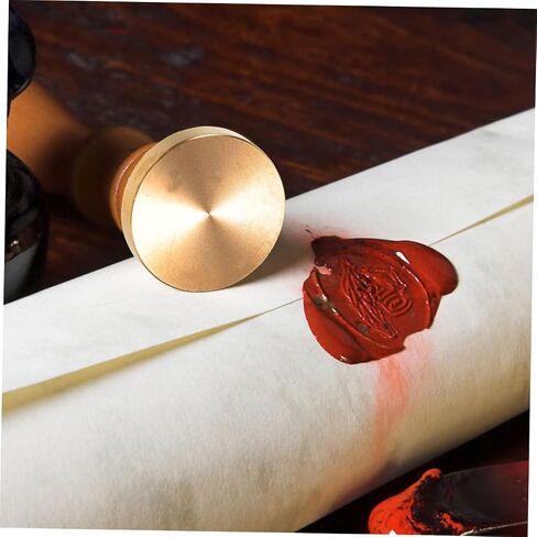 Angoily 2pcs Blank Wax Seal Stamp Brass for Wedding Invitations Envelopes Elegant Design for Occasion Round Sealing Wax Tool in Saudi Arabia