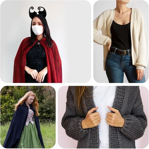 uxcell Cloak Clasp, Sew on Hooks and Eyes Vintage Cape Clasps Sweater Shawl Cardigan Collar Fasteners Buttons in Saudi Arabia