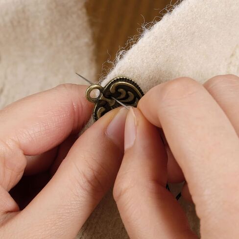 uxcell Cloak Clasp, Sew on Hooks and Eyes Vintage Cape Clasps Sweater Shawl Cardigan Collar Fasteners Buttons in Saudi Arabia