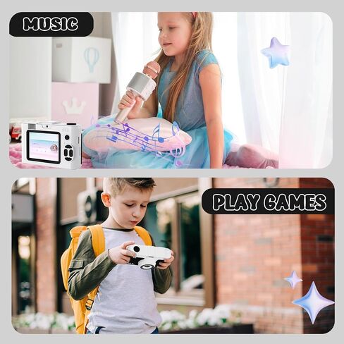 50.0 Mega Pixels Kids Camera for 5-13 Year Old Girls Boys with WiFi,MP3,Video Recording,Children Digital Selfie Video Camcorder 1080P Dual Lens 2.4 Inch HD,32G TF Card (Brown) in Saudi Arabia