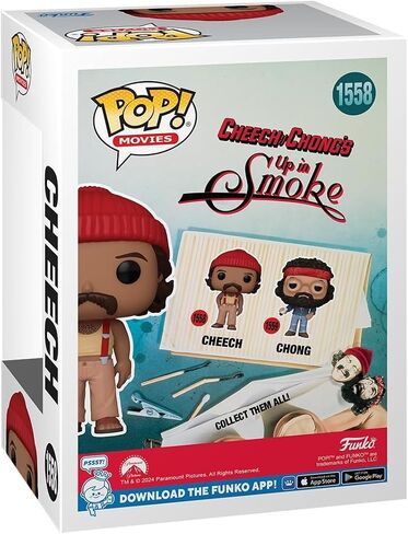 POP Movies: Cheech & Chong's Up in Smoke - Cheech Funko Vinyl Figure (Bundled with Compatible Box Protector Case) Multicolored 3.75 inches in Saudi Arabia