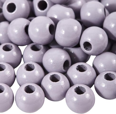 240pcs Wood Beads for Craft Wooden Beads Orange 15.5-16mm DIY Beads Color(6mmhole) in Kuwait