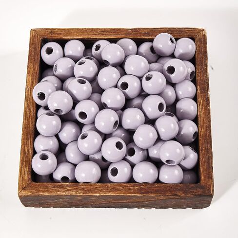 240pcs Wood Beads for Craft Wooden Beads Orange 15.5-16mm DIY Beads Color(6mmhole) in Kuwait