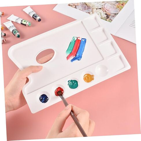 Angoily 4pcs صواني الطلاء البلاستيكية تثبيت لوحة خلط لوحة للفنانين والفتيان والفتيات DIY الحرف اليدوية in Saudi Arabia