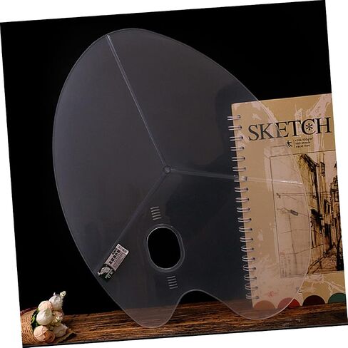 Homoyoyo 2pcs Plastic Paint Mixing Palette Lids Gouache Pirtment Tresh in Saudi Arabia
