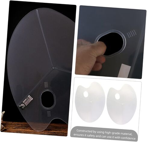 Homoyoyo 2pcs Plastic Paint Mixing Palette Lids Gouache Pirtment Tresh in Saudi Arabia