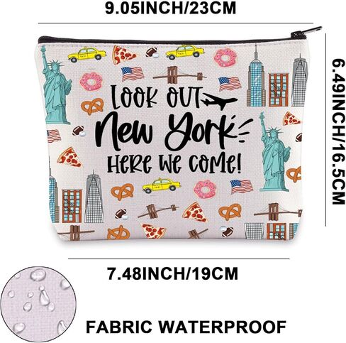 JNIAP مدينة نيويورك حقيبة ماكياج نيويورك رحلة الهدايا نيويورك حقيبة أدوات الزينة مدينة نيويورك إكسسوارات السفر (ابحث عن نيويورك) in Kuwait