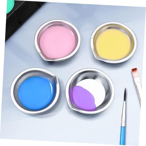 Uonlytech 18pcs لوحة ألوان مائية صواني الطلاء صينية الطلاء القابلة لإعادة الاستخدام للفنانين اللوازم المدرسية in Kuwait