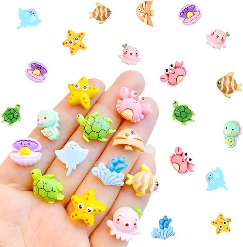 30PCS Mini Fox Decor for Dollhouse Resin Animal Tiny for Crafts Micro Miniature Foxs for Fairy Garden Dollhouse Micro Landscaping Decoration (Fox 2) in Saudi Arabia