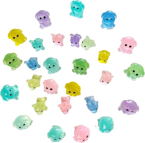 30PCS Mini Fox Decor for Dollhouse Resin Animal Tiny for Crafts Micro Miniature Foxs for Fairy Garden Dollhouse Micro Landscaping Decoration (Fox 2) in Saudi Arabia