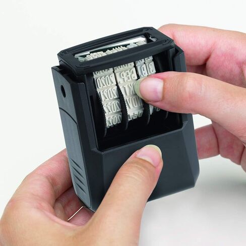 Trodat Printy 4810 Self Inking Date Stamp - Day, Months, (in Letters) Year - Black Ink Impression Size: 20 x 3.8mm in Saudi Arabia