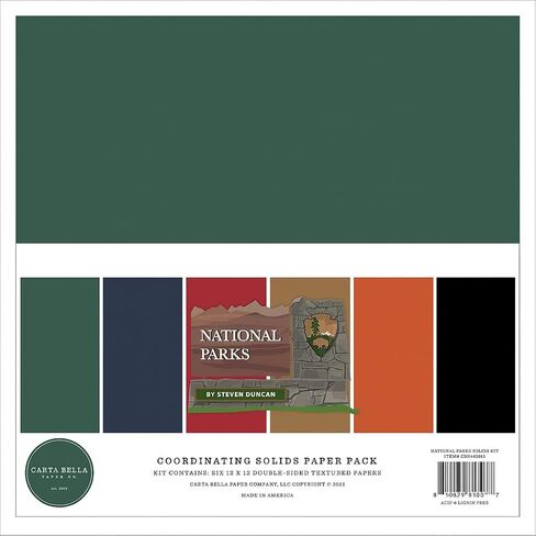 Echo Park Paper National Parks Solids Kit, Various in Saudi Arabia