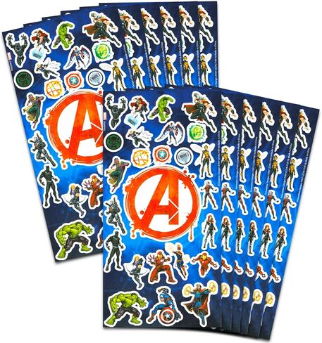 Marvel Avengers Party Party Favors for Boys & Girls Bundle ~ 12 Pack Avengers Sticker Sheets for Kids Birthday Party Goodie Bags | لوازم حفلات المنتقمون in Saudi Arabia