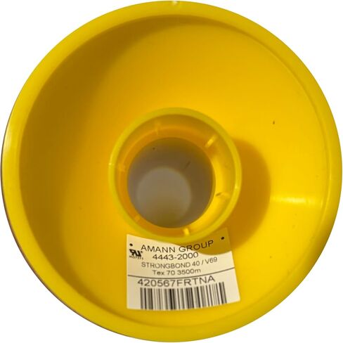 Amann Strongbond 40 / V69 NYLON Industrial Bolded There 70 3500M - خيط خياطة شاق للجلد ، تنجيد وأكياس - 3،827 ياردة ، أبيض - 420567FRTNA in Saudi Arabia