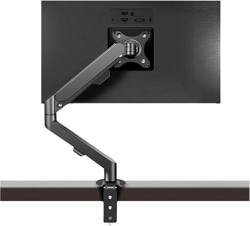 17-34 inch Desktop Gas Spring LCD LED Monitor Stand Articulated Arm Full Motion Support Rod TV Stand PC Mounting Base Support Hole Distance M5(M5 Black) in Saudi Arabia