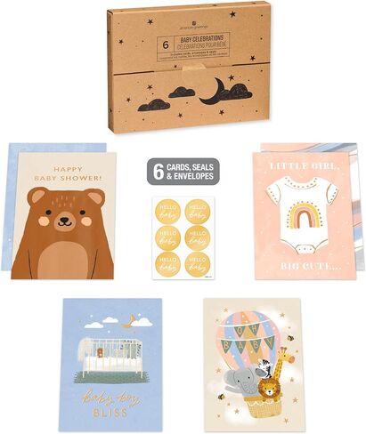 American Greetings 6-Count Baby Celebrations Card Bundle with Envelopes- Baby Shower and Congratulations in Saudi Arabia