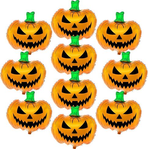 Katchon ، Balloons Halloween Scary Halloween -Large 30 بوصة | بالونات الهالوين للزخارف المخيفة | ديكورات حفلات عيد الهالوين الداخلية | جاك أو بالونات فانوس | حفلة الصيف ديكورات in Saudi Arabia