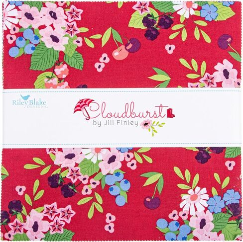 Jill Finley Cloudburst 10" Stacker 42 10-inch Squares Layer Cake Riley Blake Designs 10-16180-42 in Saudi Arabia