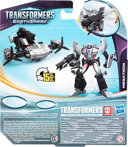 Transformers EarthSpark Megatron Warrior Class 12.5 cm Action Figure Robot Toy for Kids Age 6+ in Saudi Arabia