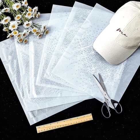 Glenmal 6 Sheets Glitter Hotfix Rhinestone Iron on Crystal Decals 2mm 3mm Flat Round Rhinestone Transfer Sheets Patches for Clothing Craft DIY Decor in Saudi Arabia