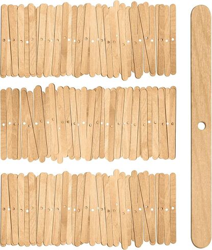 VVIVIDID WOODEN CODEN HICK HOLDER CLIPS 150 PCS KIT ، أجهزة توسيط لصنع الشموع ، طولها 4.5 بوصة in Saudi Arabia