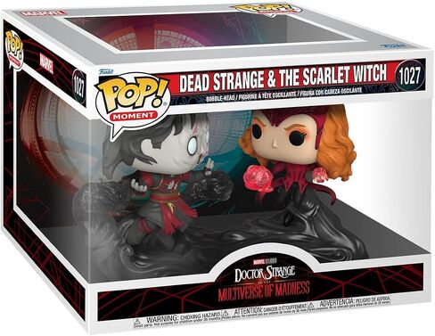 Funko Pop! Moment Marvel: Doctor Strange Multiverse of Madness - Dead Strange and Scarlet Witch, Multicolor, 60915 in Saudi Arabia
