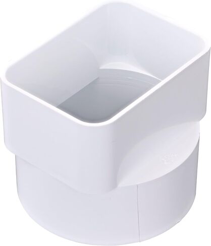 NDS 9P06 PVC محول ماسورة التصريف، يربط ماسورة التصريف 3X4 بوصة إلى أنابيب الصرف الصحي والصرف مقاس 4 بوصة، أبيض in Saudi Arabia