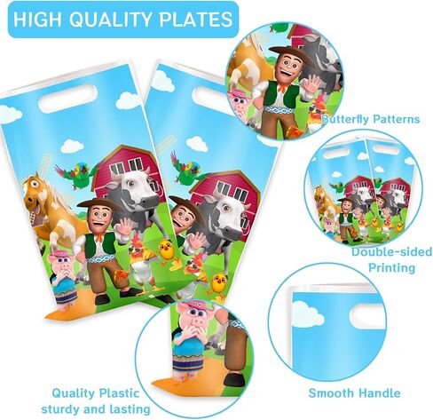 30pcs Lai Granja De Zenoon Gift Bags - Party Supplies for Zenoon Birthday Decorations in Saudi Arabia